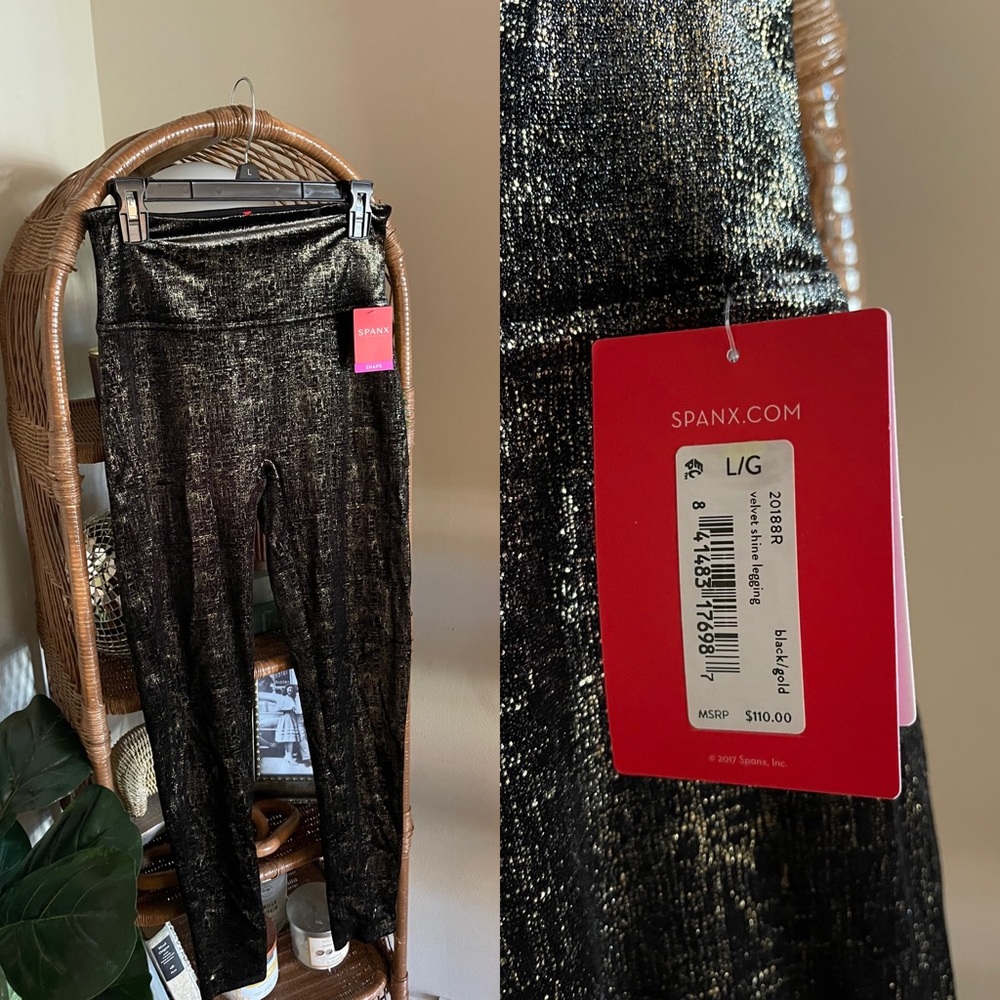 Spanx Velvet Shine Leggings NWT!